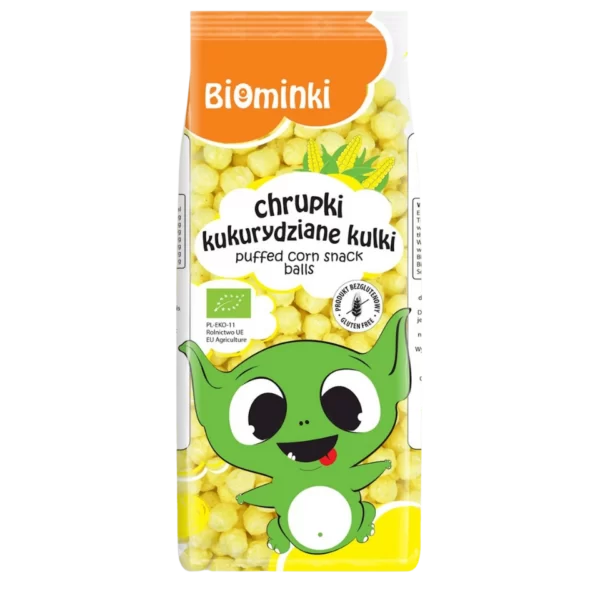 Ekologiškos kukurūzų rutuliukai, be glitimo | Biomines (60 g)