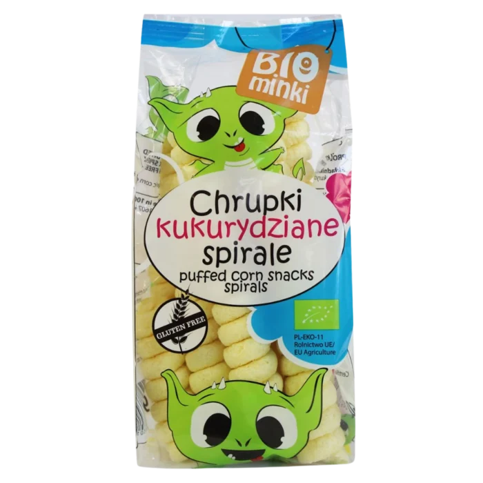 Ekologiškos kukurūzų spiralės, be glitimo | Biomines (60 g)