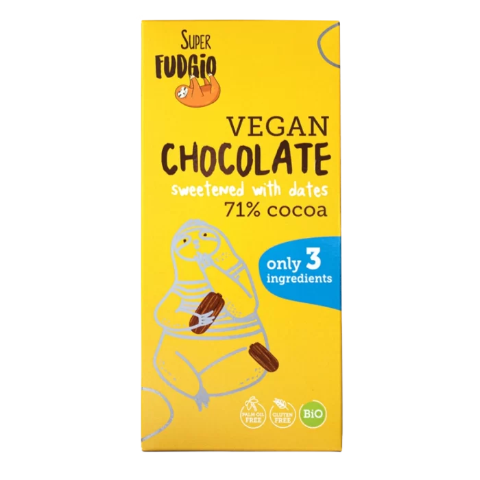 Ekologiškas veganiškas šokoladas 71%, be glitimo