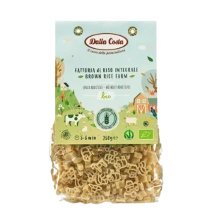 Ekologiški rudųjų ryžių makaronai FARM, be gliuteno | Dalla Costa (250 g)