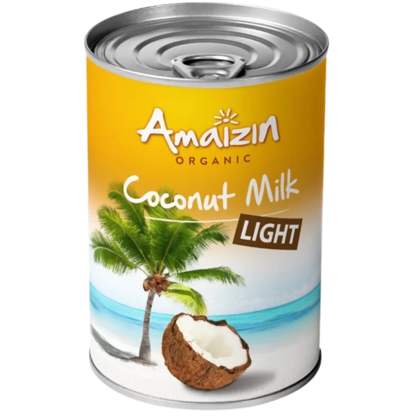 Ekologiškas kokosų pienas (9% riebumo) | Amaizin (400 ml)