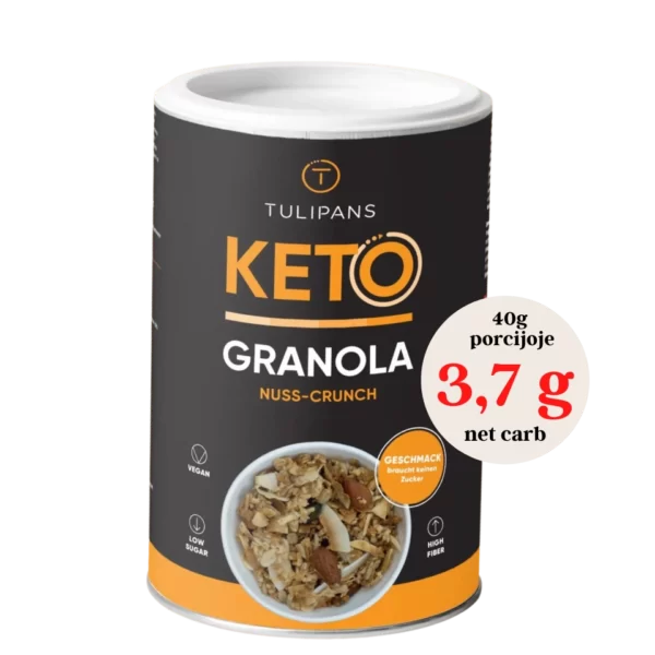 KETO traški riešutų granola | Tulipans (250 g)