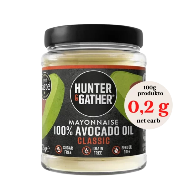 Avokadų aliejaus majonezas | Hunter & Gather (175 g)