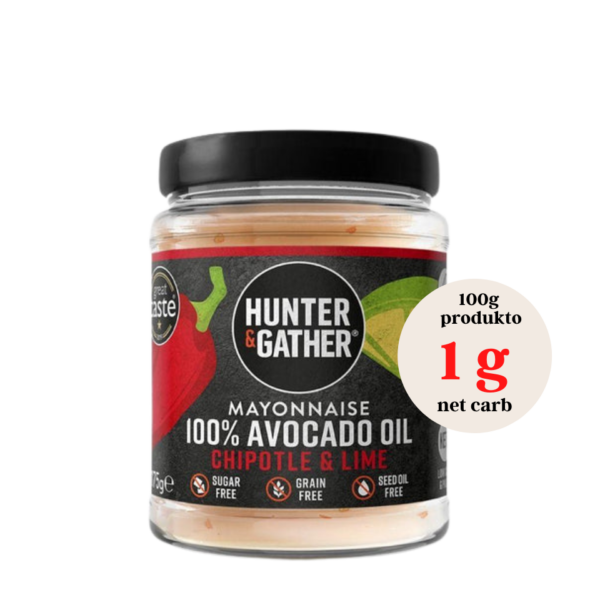 Avokadų aliejaus majonezas "Chipotle & Lime" | Hunter & Gather (175 g)