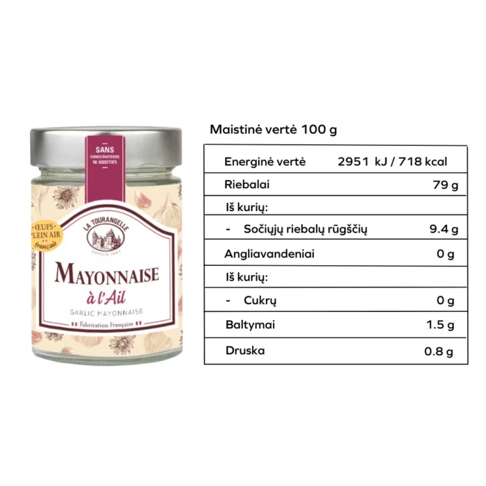 Česnakinis majonezas | La Tourangelle (270 g)