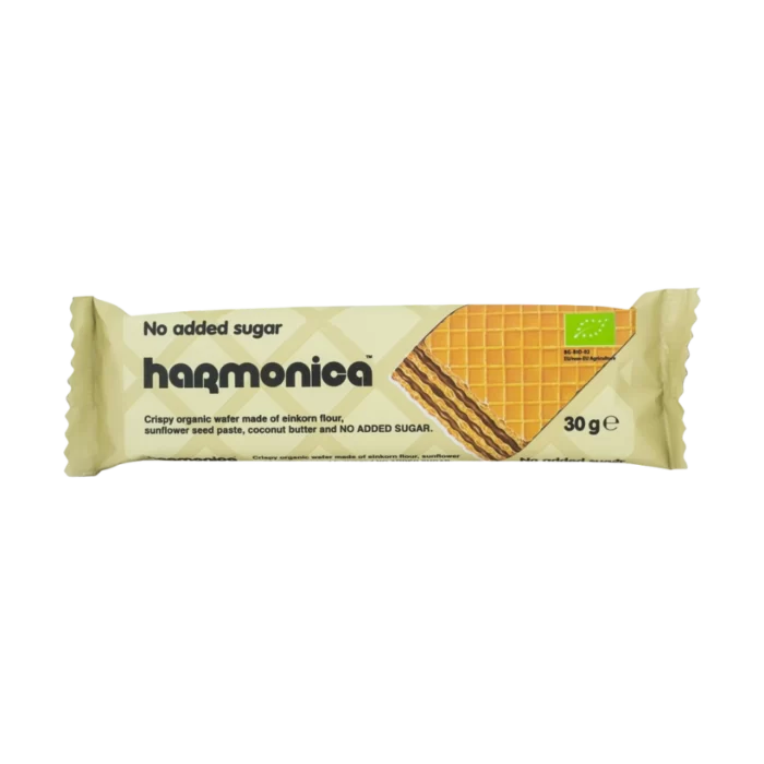 Ekologiškas vafliukas, be pridėtinio cukraus | Harmonica (30 g)