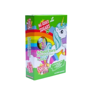 "UNICORN" braškių skonio juostelės, be pridėtinio cukraus | FruitFunk (80 g)