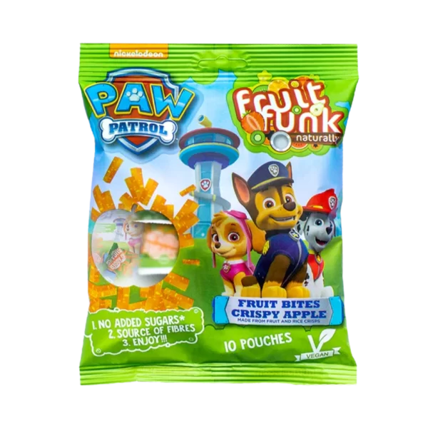 "PAW PATROL" obuolių užkandis, be pridėtinio cukraus | FruitFunk (100 g)