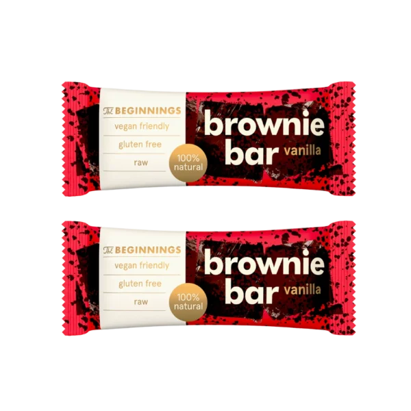 2 x Brownie batonėlis, 100% natūralus, be glitimo | The Begginings (40 g)