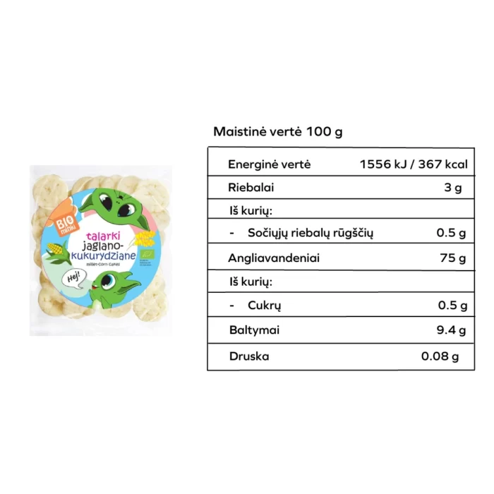 Sorų - kukurūzų trapučiai | Biomines (55 g)