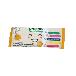 LOLLITOL mangų skonio ledinukas su vitaminais, be pridėtinio cukraus | LOLLITOL (6 g)