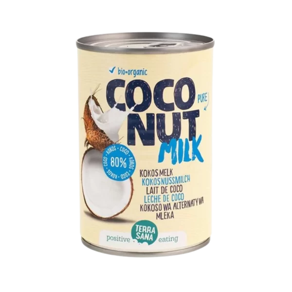 Ekologiškas kokosų pienas, 22% riebumo | Terrasana (400 ml)