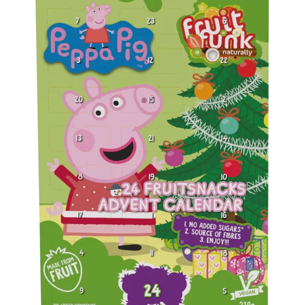 Advento kalendorius "Peppa Pig", be pridėtinio cukraus | FruitFunk (210 g)