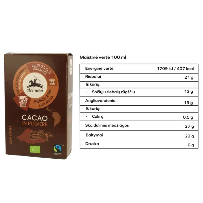 Ekologiški kakavos milteliai | Alce Nero (75 g)