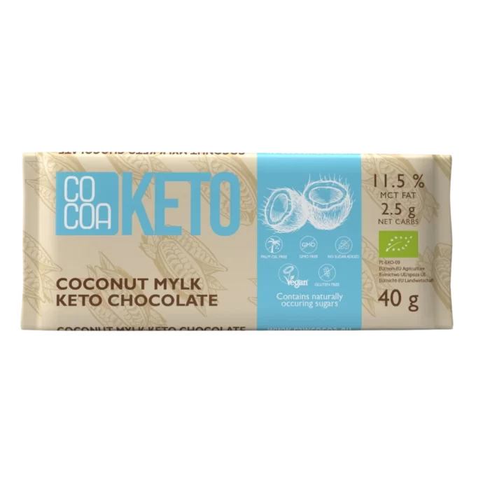 Ekologiškas juodasis šokoladas su kokosu | Cocoa (40 g)