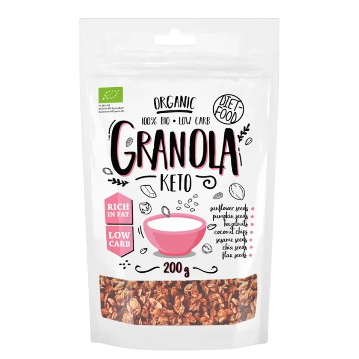 Ekologiška KETO granola | DIET-FOOD (200 g)