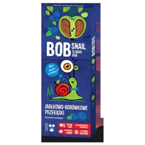 Obuolių ir mėlynių užkandis, be pridėtinio cukraus | Bob Snail (30 g)