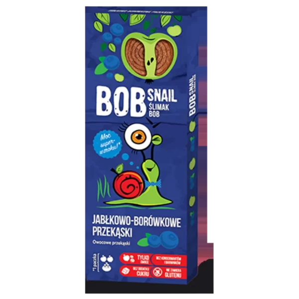 Obuolių ir mėlynių užkandis, be pridėtinio cukraus | Bob Snail (30 g)