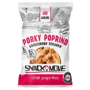 KETO kiaulienos traškučiai su čili paprika | AMMI (30 g)
