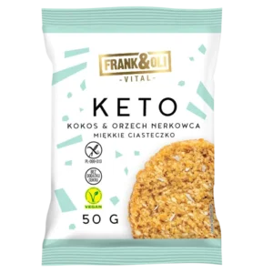 KETO sausainis su kokosais ir anakardžių riešutais | Frank&Oli (50 g)
