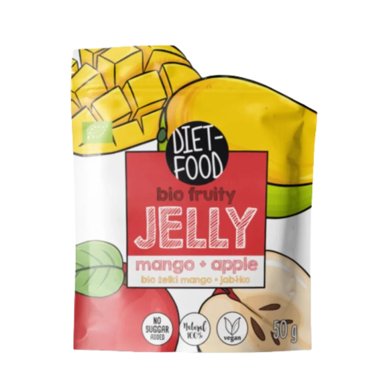 Mango ir obuolių skonio juostelės, be dažiklių, be konservantų | DIET-FOOD (50 g)