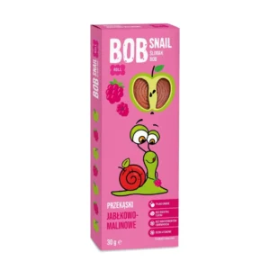 Obuolių ir aviečių užkandis, be pridėtinio cukraus | Bob Snail (30 g)
