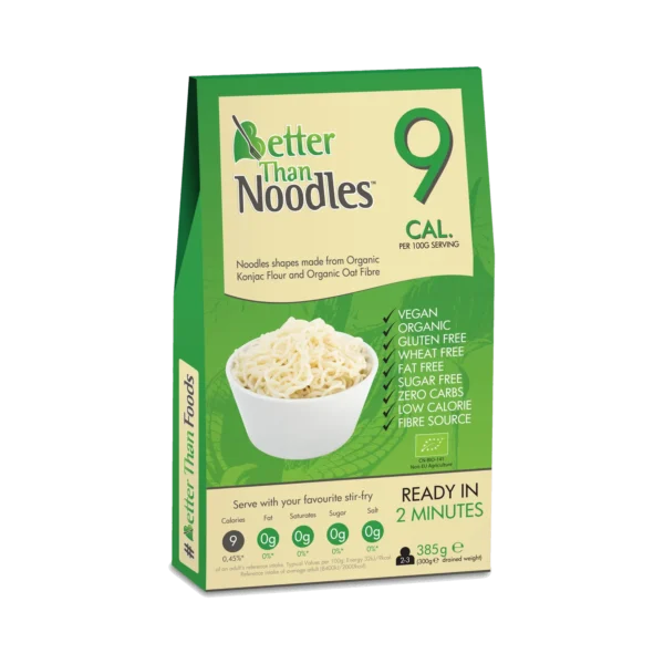 Ekologiški makaronai iš Konjaco šaknies, be glitimo | Better Than Foods (385 g)
