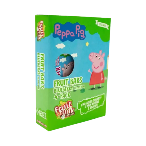 "PEPPA PIG" mėlynių skonio batonėliai, be pridėtinio cukraus | FruitFunk (20g x 4)