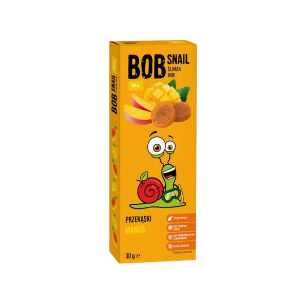 Mangų užkandis, be pridėtinio cukraus | Bob Snail (30 g)