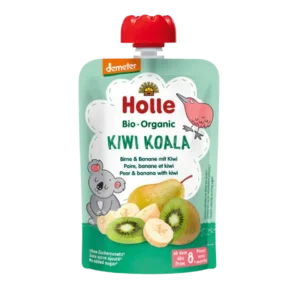Ekologiška kriaušių, bananų ir kivių tyrelė, be pridėtinio cukraus | HOLLE (100 g)