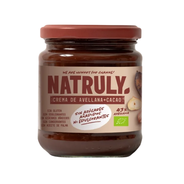 Ekologiškas lazdyno riešutų kakavinis kremas | Natruly (200g)