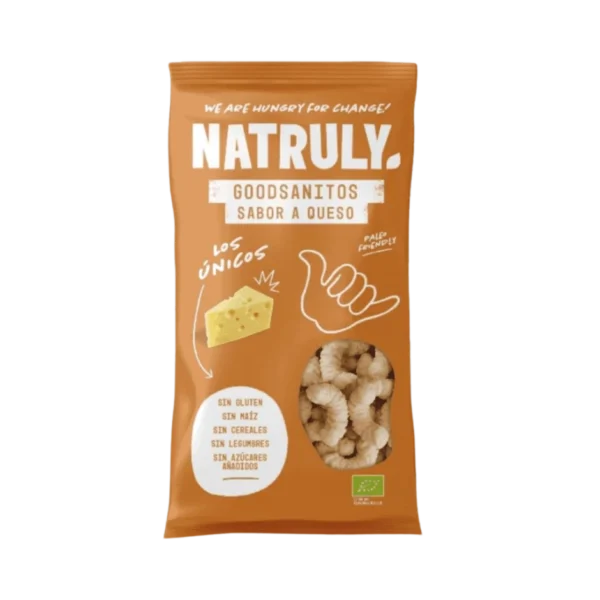 Ekologiškas sūrio skonio užkandis GOODSANITOS | Natruly (70 g)
