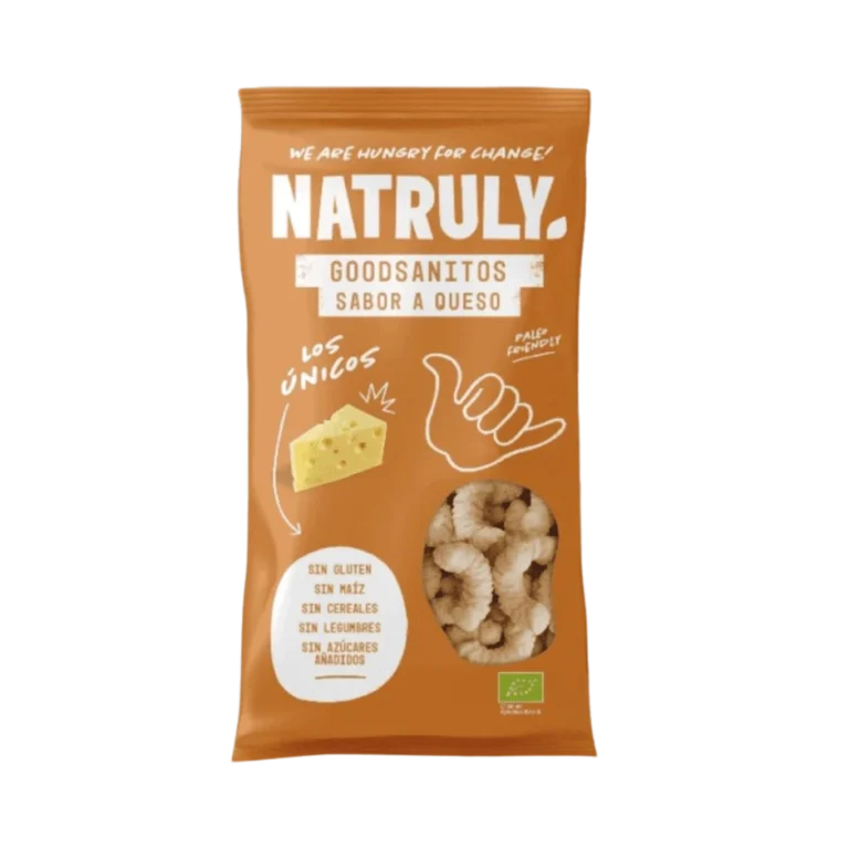 Ekologiškas sūrio skonio užkandis GOODSANITOS | Natruly (70 g)
