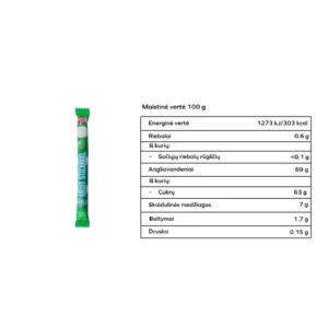 Obuolių skonio lazdelė, be pridėtinio cukraus | FruitFunk (20 g)