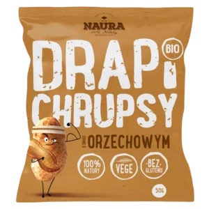 Ekologiški riešutų skonio traškučiai | Naura BIO (50 g)