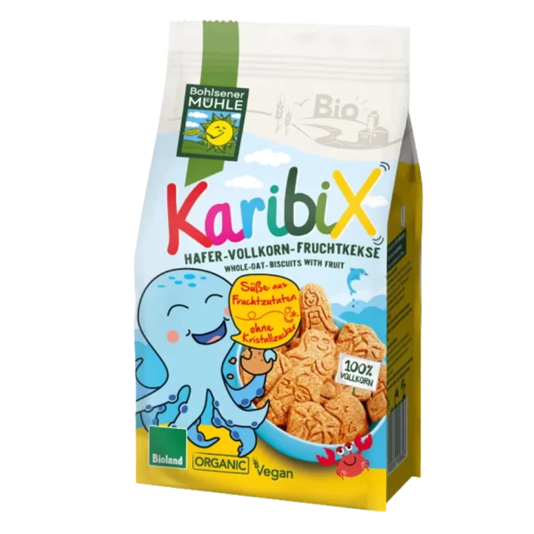 Ekologiški avižiniai sausainiai vaikams KARIBIX | BOHLSENER MUEHLE (125 g)