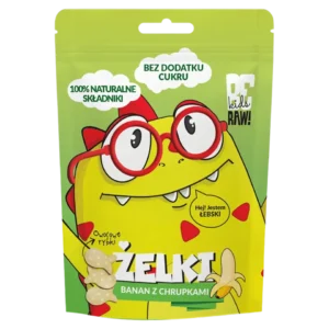 Bananų drebučiai su ryžių traškučiais | BeRaw Kids (35g)