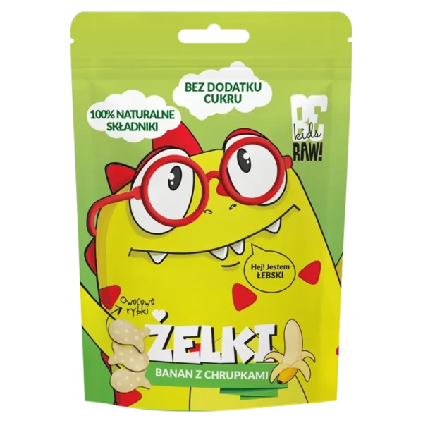 Bananų drebučiai su ryžių traškučiais | BeRaw Kids (35g)