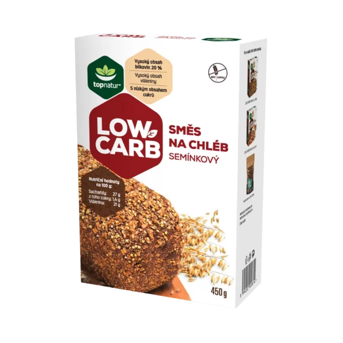 LOW CARB sėklų duonos mišinys | TopNatur (450 g)