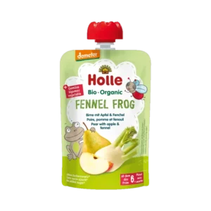 Ekologiška kriaušių, obuolių ir pankolių tyrelė, be pridėtinio cukraus | Holle (100 g)