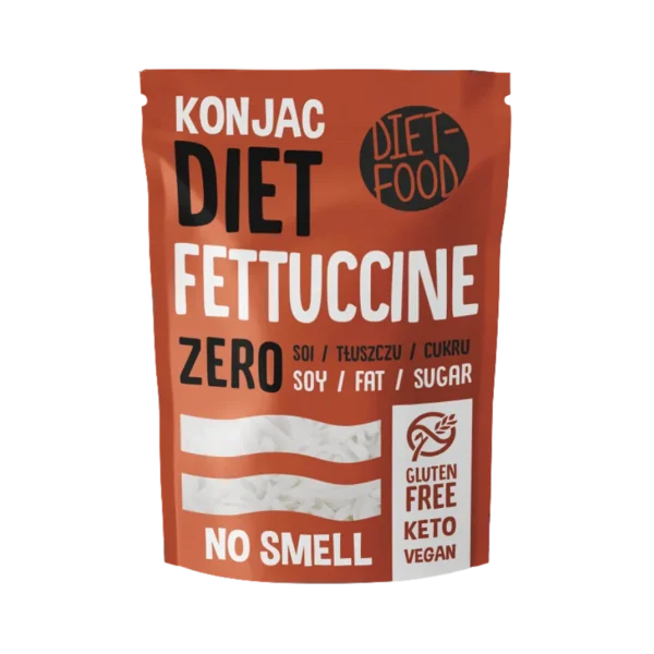 Konjac FETTUCCINE makaronai, be glitimo | DIET-FOOD (270 g)