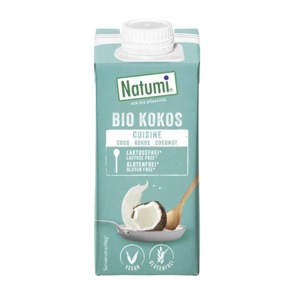 Ekologiškas kokosų kremas, be glitimo | Natumi (200 ml)