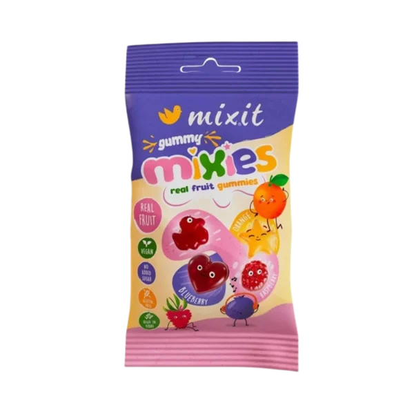 Vaisių drebučių MIX, be pridėtinio cukraus | MIXIT (35 g)