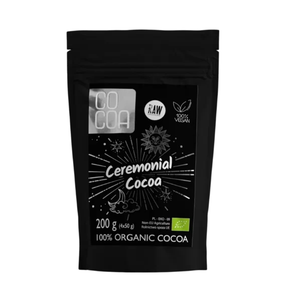 Ekologiška ceremoninė kakava | Cocoa (4x50g) 200g