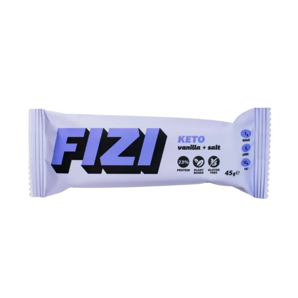 KETO baltymininis batonėlis su vanile ir druska | Fizi (45 g)