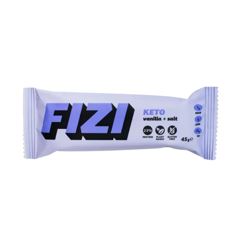 KETO baltymininis batonėlis su vanile ir druska | Fizi (45 g)