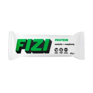 Baltymininis batonėlis su matcha ir džiovintomis avietėmis | Fizi (45 g)