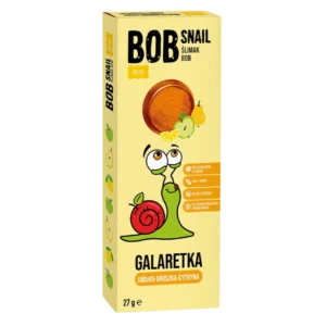 Obuolio-kriaušės-citrinos užkandis, be pridėtinio cukraus | Bob Snail (27g)