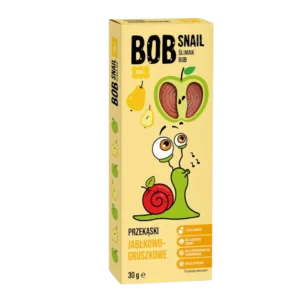 Obuolių ir kriaušių užkandis, be pridėtinio cukraus | Bob Snail (30 g)