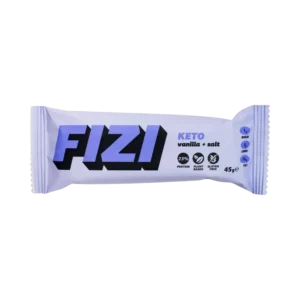 KETO baltymininis batonėlis su žemės riešutais ir druska, su saldikliais | Fizi (45 g)